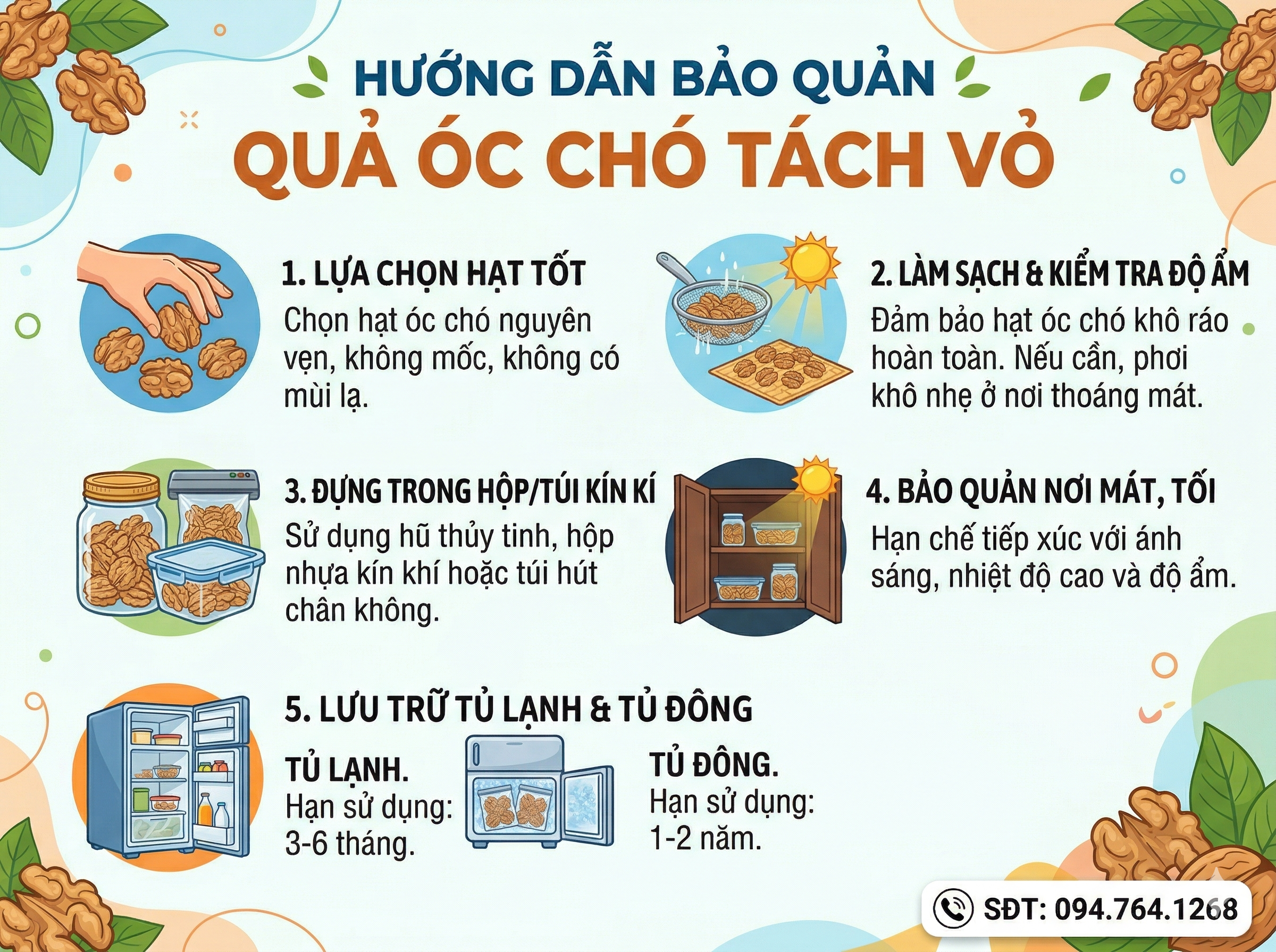 Cach bao quan qua oc cho nhu nao tot