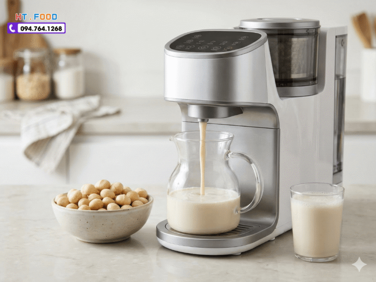 Cach lam sua hat macca bang may