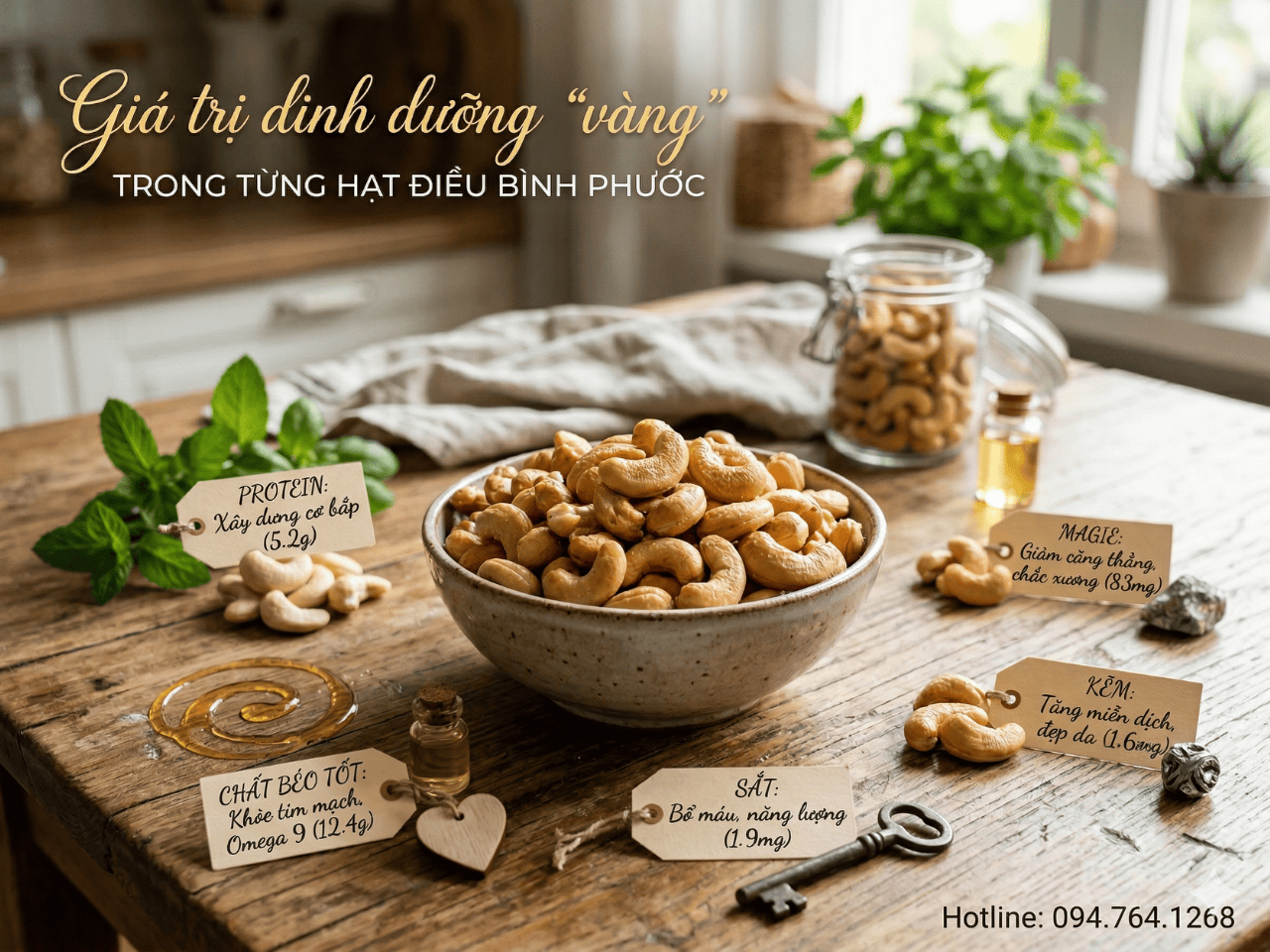 Gia tri dinh duong vang trong hat dieu