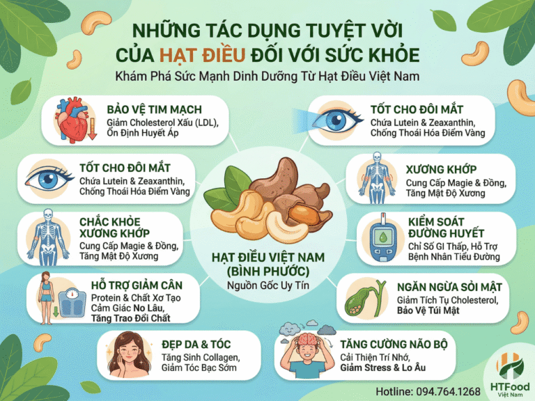 Hat dieu va tac dung voi suc khoe