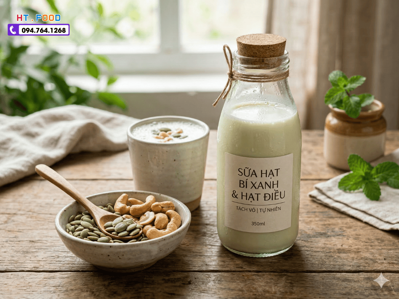 Sua hat bi xanh tach vo - hat dieu